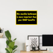 Triumf Marmeren Badkamer Poster (Thuiskantoor)