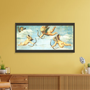 Triumf van Galatea engelen detail door Raphael San Canvas Afdruk
