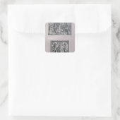 Triumfale Arch van keizer Maximilian I Vierkante Sticker (Tas)