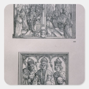 Triumfale Arch van keizer Maximilian I Vierkante Sticker