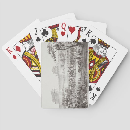 Triumfale binnenkomst van de geallieerde legers in pokerkaarten (Achterkant)