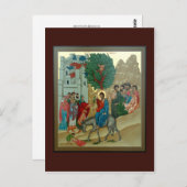 Triumfale inzending in Jerusalem Prayer Card Briefkaart (Voorkant / Achterkant)