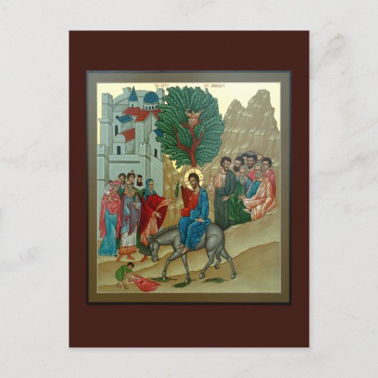 Triumfale inzending in Jerusalem Prayer Card Briefkaart (Voorkant)