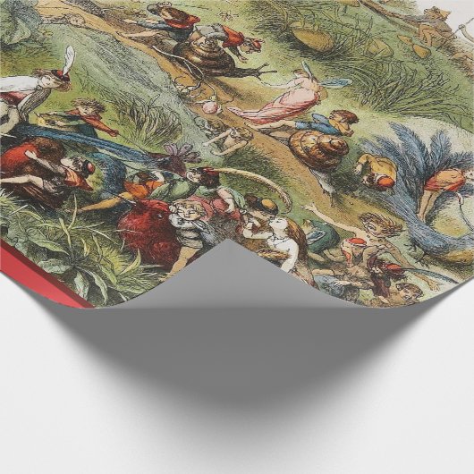 Triumfale maart van de Elf King, Fairies, Goblins Cadeaupapier (Hoek)