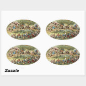 Triumfale maart van de Elf King, Fairies, Goblins Ovale Sticker (Vel)