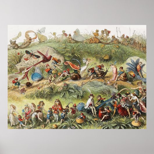 Triumfale maart van de Elf King, Fairies, Goblins Poster (Voorkant)