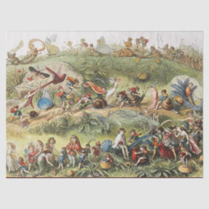 Triumfale maart van de Elf King, Fairies, Goblins Tissuepapier