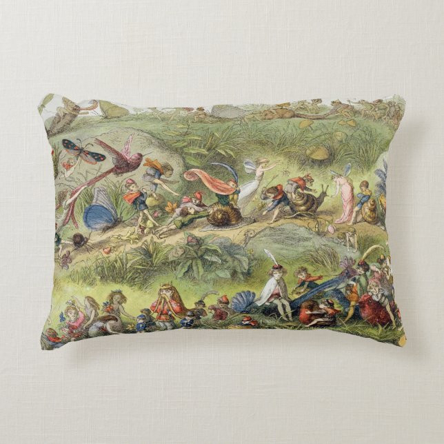 Triumfale maart van de Elf-King, illustratie van Decoratief Kussen (Voorkant)