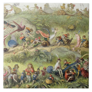 Triumfale maart van de Elf-King, illustratie van Tegeltje