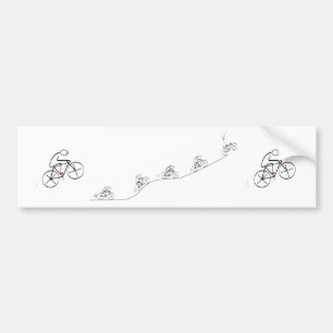 Triumfant Bicyclist - Bumpersticker