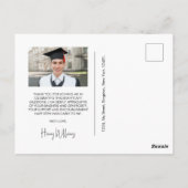 Triumfboog Afstudeer Dankkaart Briefkaart (Achterkant)