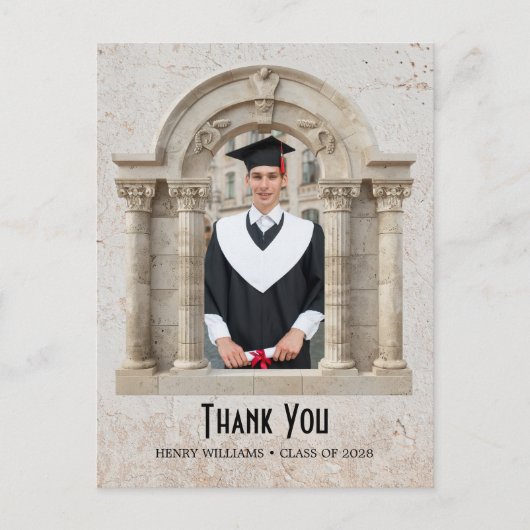 Triumph Arch Afstuderen Dank u Briefkaart (Voorkant)