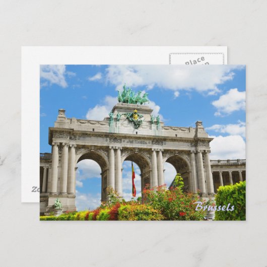 Triumph Arch in Cinquantennaire Parc in Brussel Briefkaart (Voorkant / Achterkant)