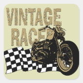 Triumph Bobber Vierkante Sticker (Voorkant)