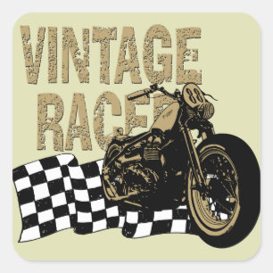 Triumph Bobber Vierkante Sticker