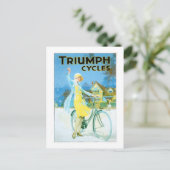 Triumph Cycles Fine Vintage Bicycle Poster Briefkaart (Staand voorkant)