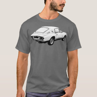 Triumph GT6 Mk3 1970s klassieke achterkwartier mon T-shirt