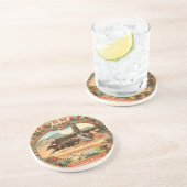 Triumph Harness Racing - Cigarette Adverteren Tra Zandsteen Onderzetter (Zijkant)