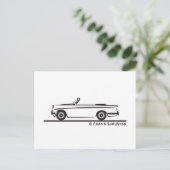 Triumph Herald Convertible 1961 Briefkaart (Staand voorkant)