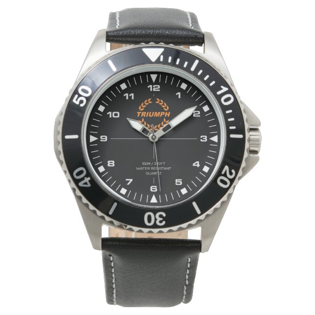 Triumph Laurel Wreath - Oranje - Divers Watch. Horloge (Voorkant)