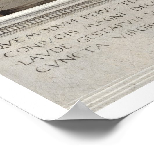 Triumph of Battista Sforza, Duchess of Urbino. Bat Poster (Hoek)