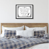 Triumph of Evil Burke Quote Canvas Afdruk (Insitu (Slaapkamer))