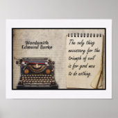 Triumph of Evil quote Poster (Voorkant)