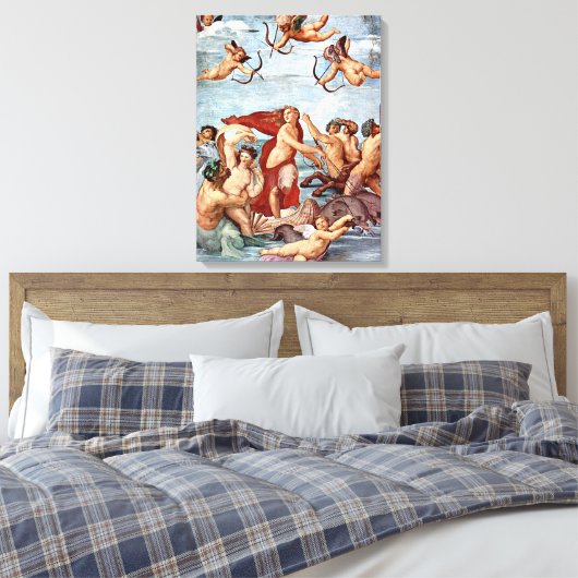 Triumph of Galatea by Raphael Sanzio Canvas Afdruk (Insitu (Slaapkamer))