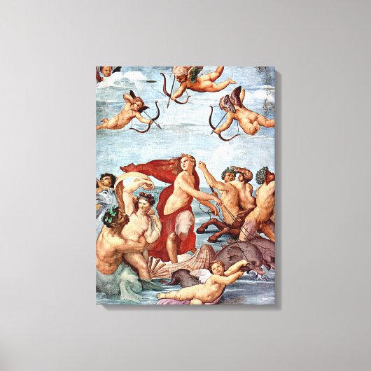 Triumph of Galatea by Raphael Sanzio Canvas Afdruk (Voorkant)