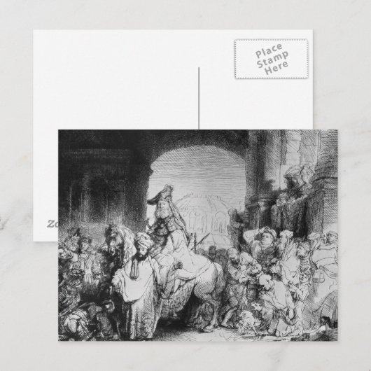 Triumph of Mordecai, c.1640 Briefkaart (Voorkant / Achterkant)