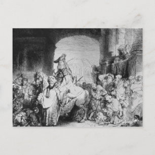 Triumph of Mordecai, c.1640 Briefkaart