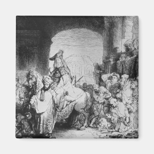 Triumph of Mordecai, c.1640 Magneet (Voorkant)