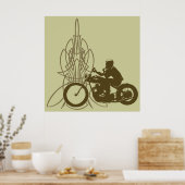 Triumph Riding Poster (Keuken)