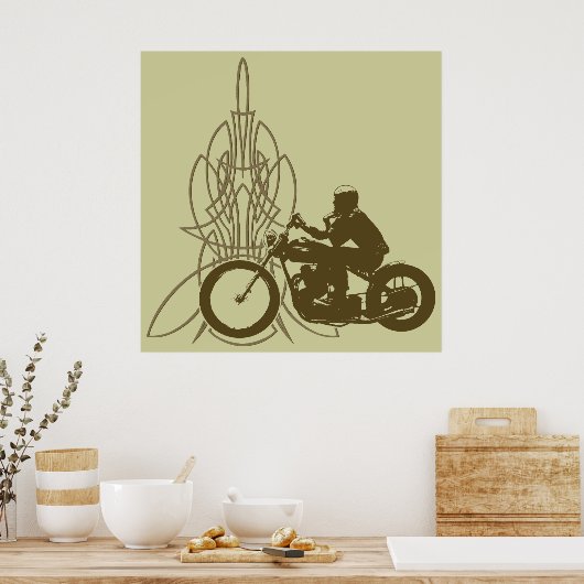  Triumph Riding Poster (Keuken)