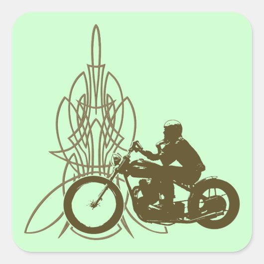  Triumph Riding Vierkante Sticker (Voorkant)