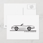 Triumph Spitfire Briefkaart (Voorkant / Achterkant)