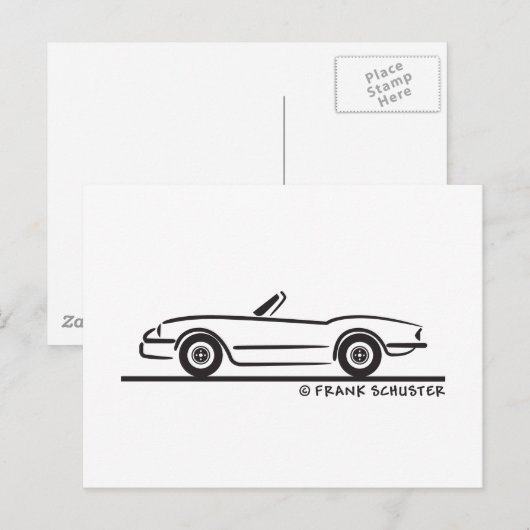 Triumph Spitfire Briefkaart (Voorkant / Achterkant)