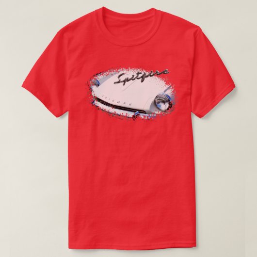 Triumph Spitfire Mk3 1960s Brits klassiek element T-shirt (Design voorkant)