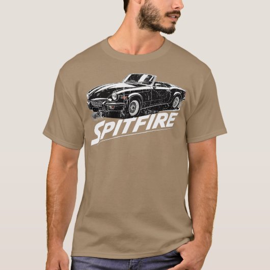 Triumph Spitfire Swash Ontwerpfamilie T-shirt (Voorkant)