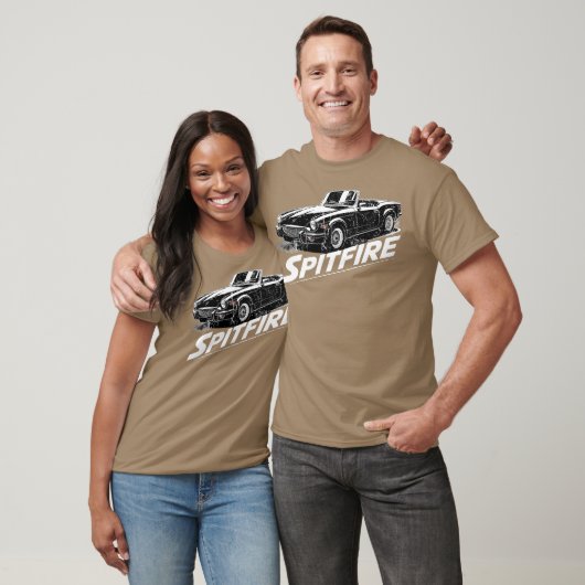 Triumph Spitfire Swash Ontwerpfamilie T-shirt (Unisex)