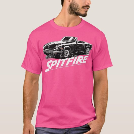 Triumph Spitfire Swash Ontwerpfamilie T-shirt (Voorkant)
