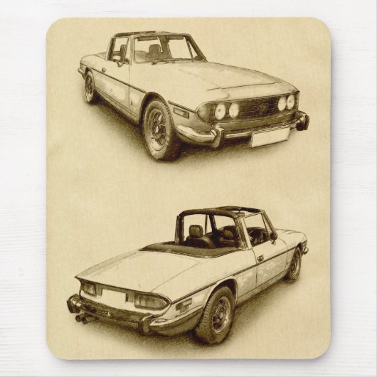 Triumph Stag Muismat (Voorkant)