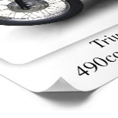 Triumph T100R Daytona Motorcycle - A3 Print (Hoek)