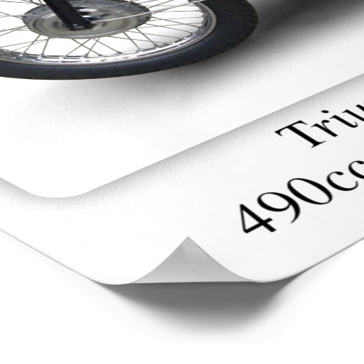 Triumph T100R Daytona Motorcycle - A3 Print (Hoek)