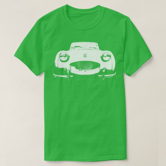 Triumph TR2 1950 Britse klassieke auto monoblock w T-shirt (Design voorkant)