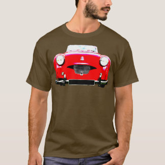 Triumph TR2 jaren 1950 Britse klassieker bold red T-shirt