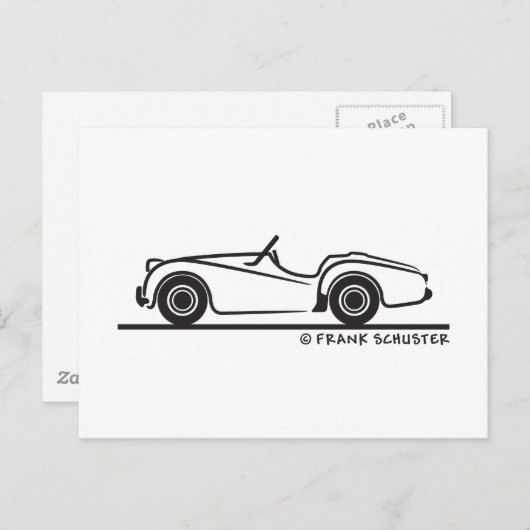 Triumph TR3 Briefkaart (Voorkant / Achterkant)