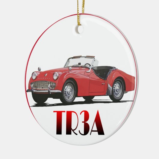 Triumph TR3A-Ornament Keramisch Ornament (Links)