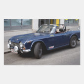 Triumph TR4 A Rechthoekige Sticker (Voorkant)