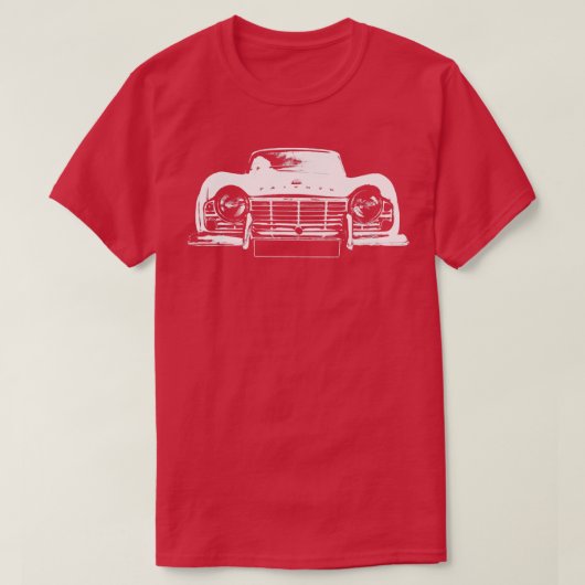 Triumph TR4 British classic car white Long Meve T-shirt (Design voorkant)